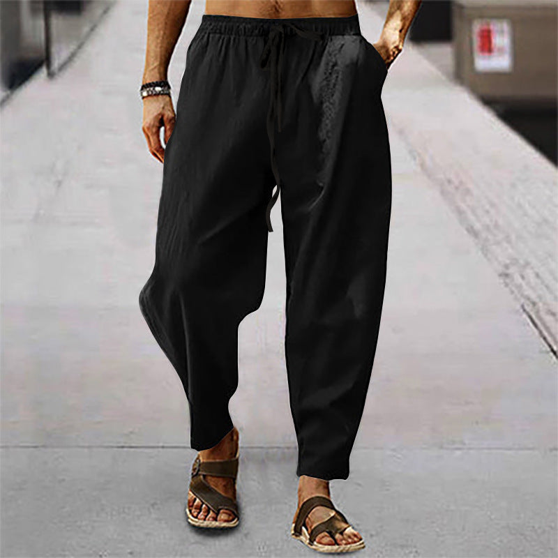 Korbinian | Herren Leichte Sommerhose mit Kordelzug