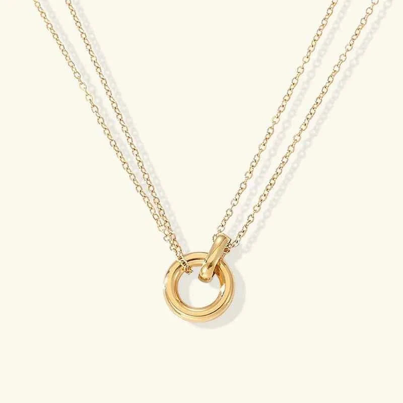 Layering Halskette Gold