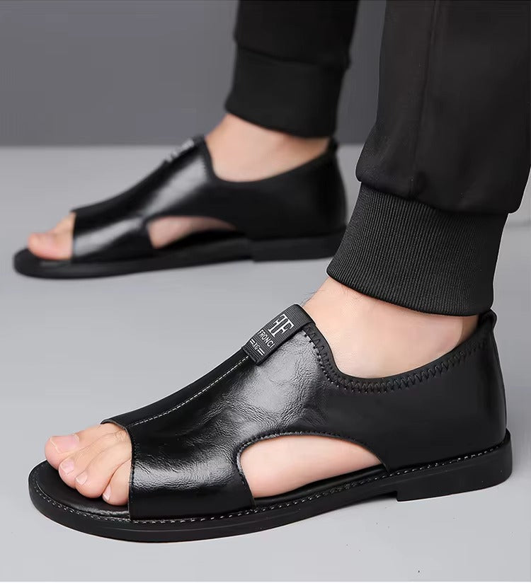 Boriss - Bequeme Ledersandale