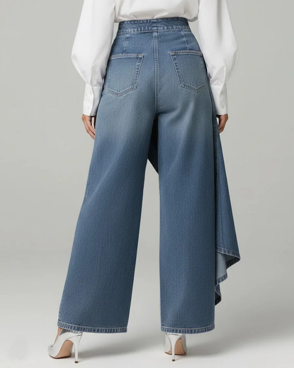 Margarete | Damen Wickelhose mit breitem Bein
