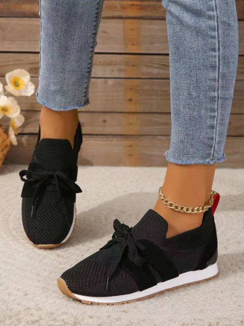 Marlene | Damen Slip-On Sneaker mit Schleife
