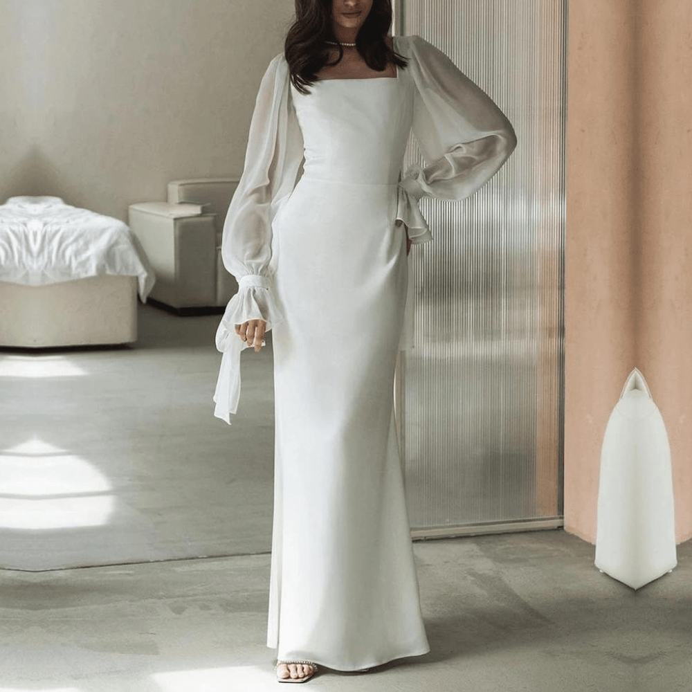 Maxikleid Langarm Festlich