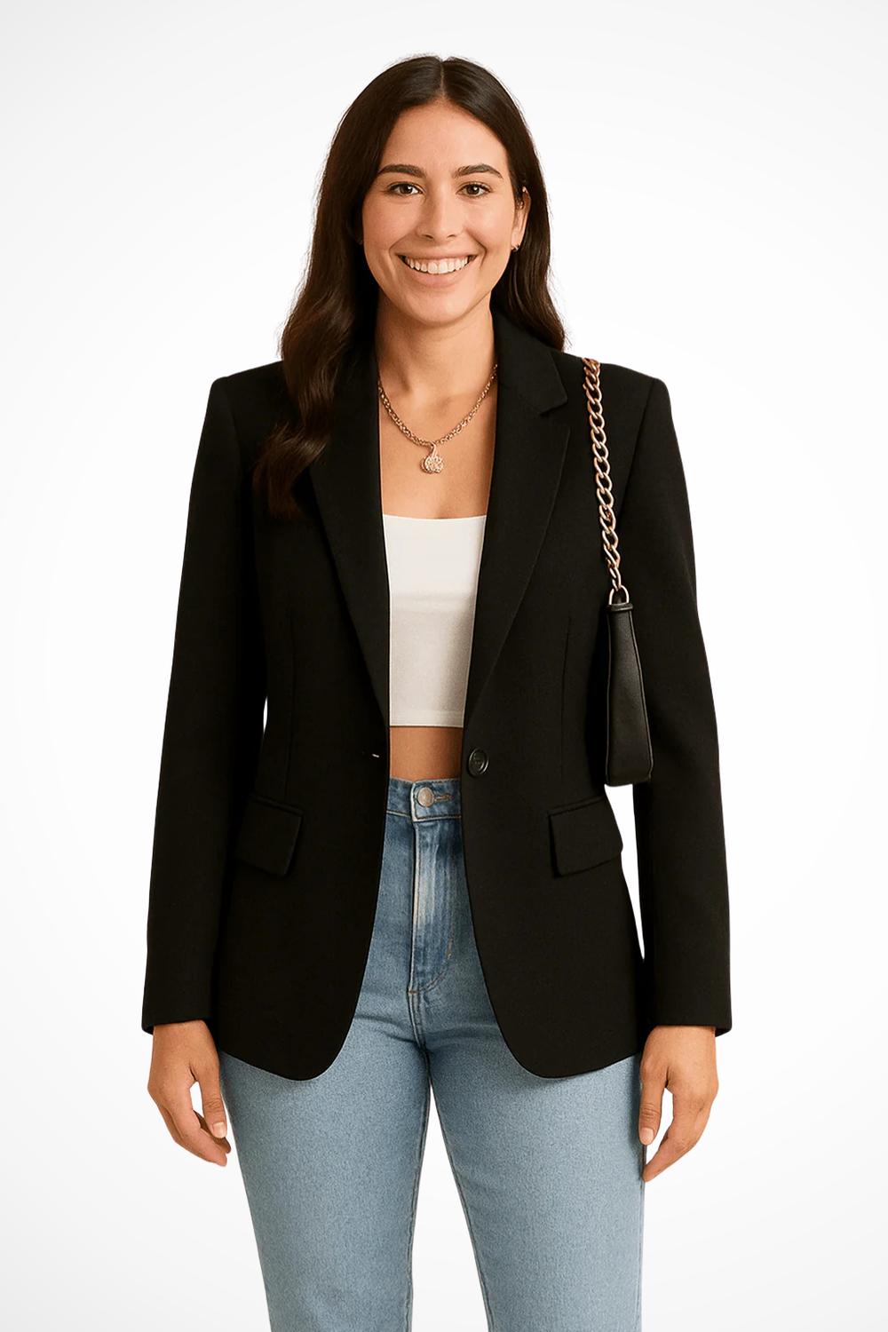 Maximiliane | Damen Business Blazer Tailliert Einknopf