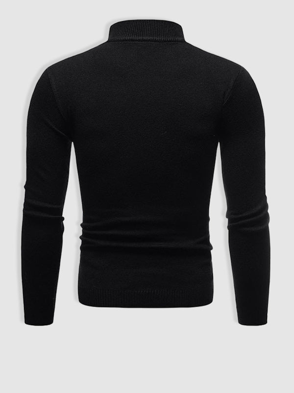 Alexander | Herren Frühlings Slim-Fit Rollkragenpullover