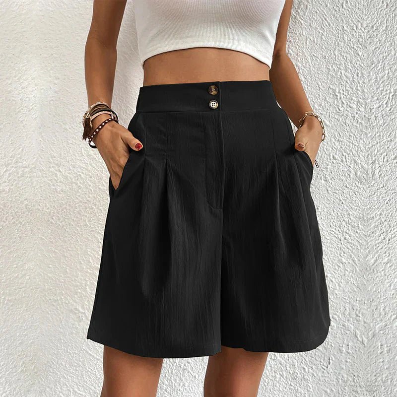 Halia - hoch taillierte Shorts mit Soft-Touch