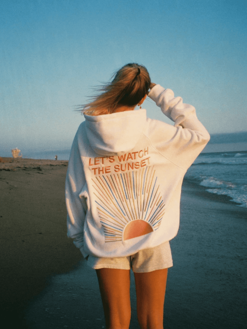 Norvile - Trendiger Sonnenuntergang Kapuzenpullover