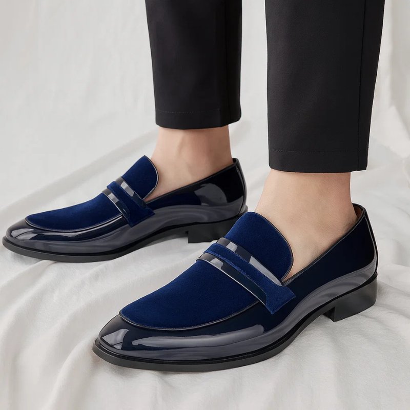 Sebastian | Penny Loafer Herren Leder Wildleder Business Slipper
