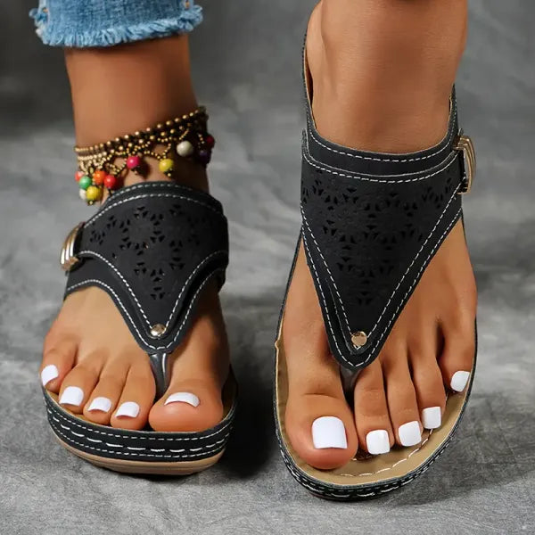 Hannah | Modische Sandalen Damen Bunt Look