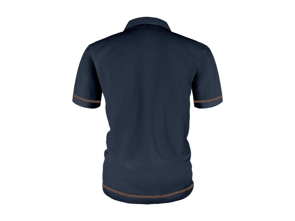 Hugo | Polokragen T-Shirt aus elastischem Flechtenetz für ultimativen Tragekomfort