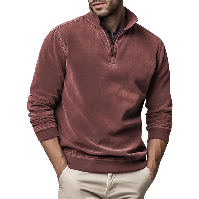 Pullover Herren mit Stehkragen