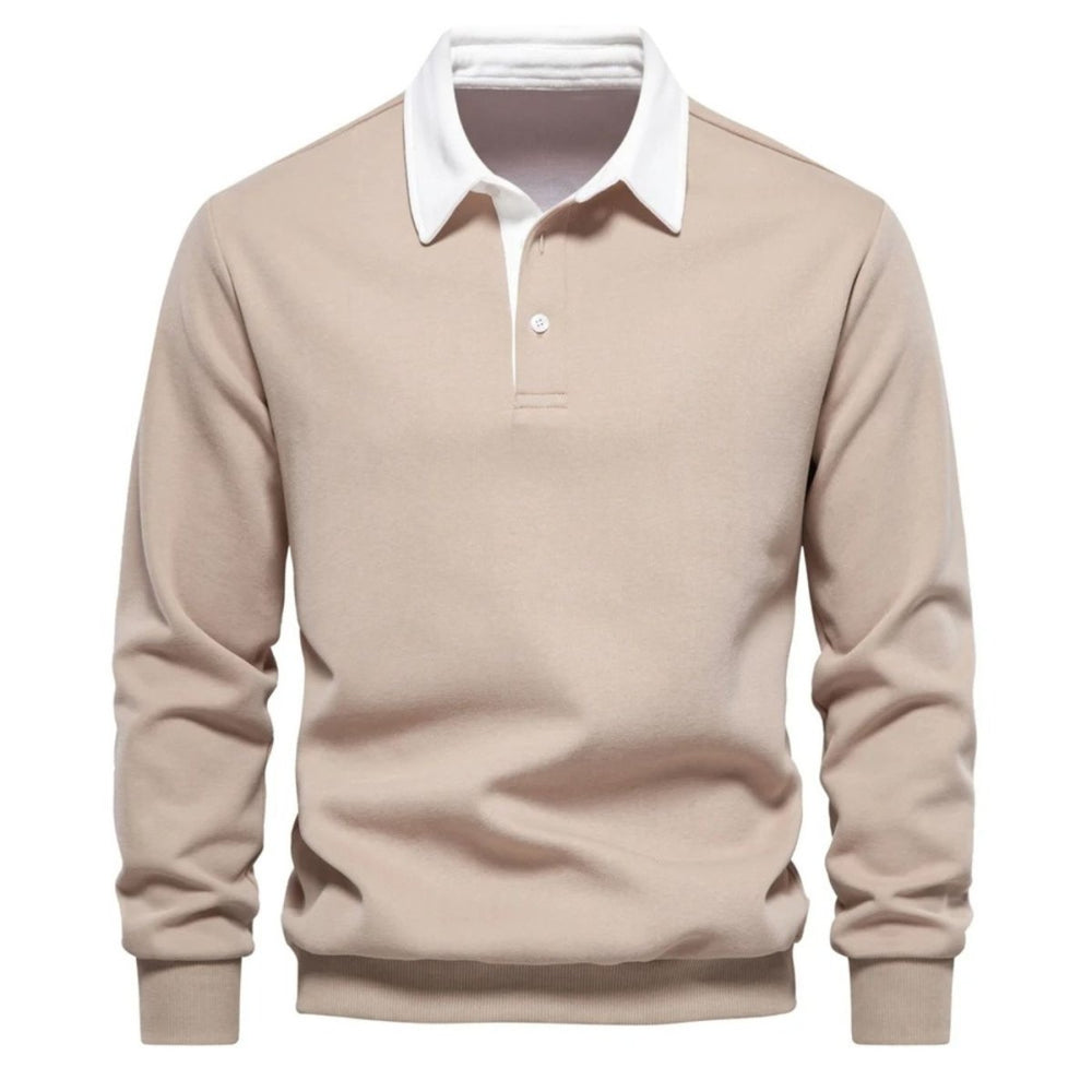 Pullover Herren Regular Fit mit Polokragen