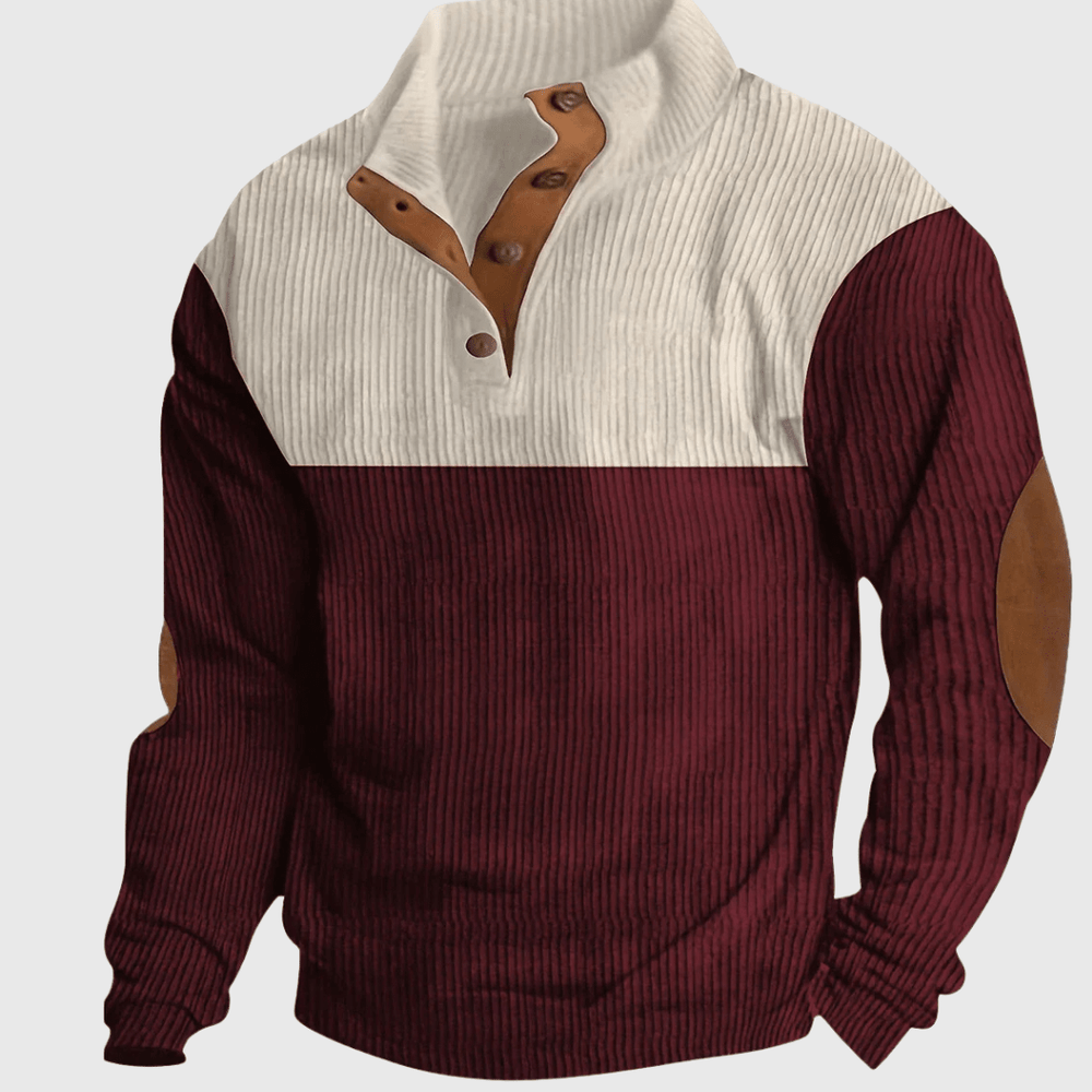 Pullover Herren Stehkragen Regular Fit