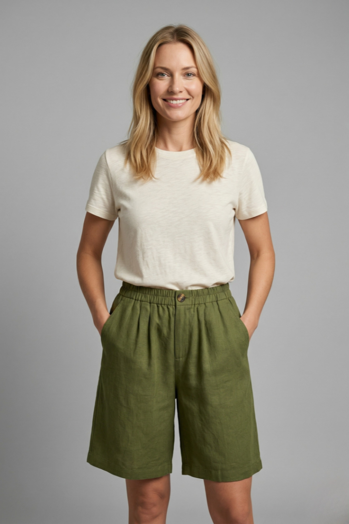 Rania | Damen Bermuda Shorts mit Kordelzug