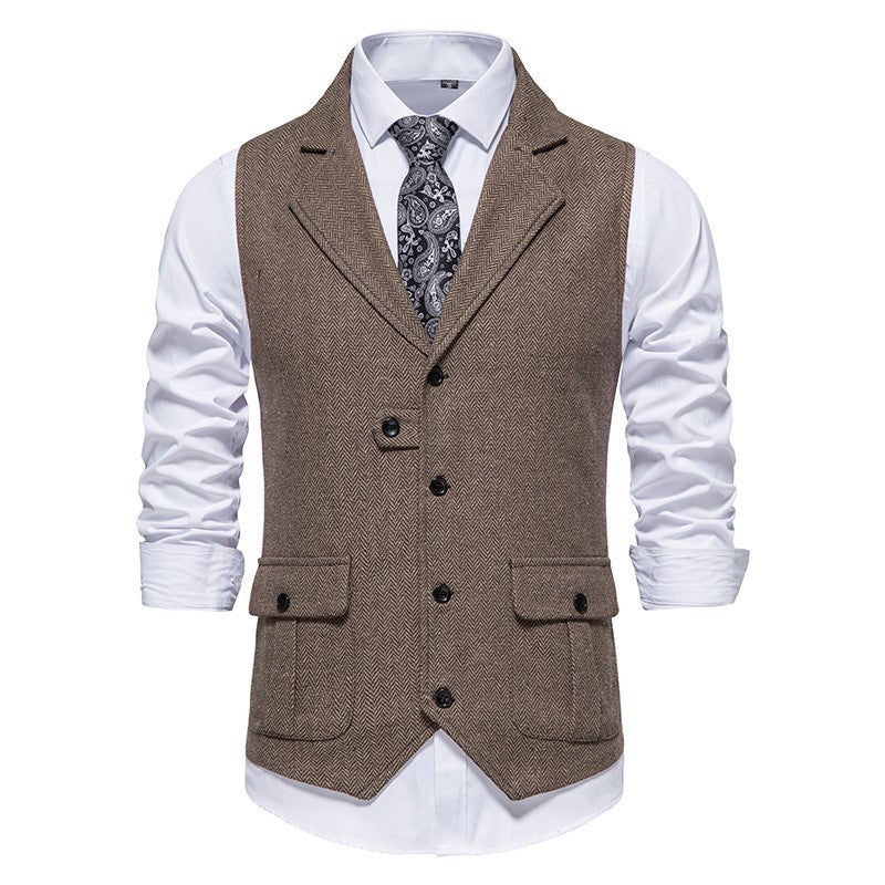 Reinhold | Herren Vintage Weste mit Knöpfen