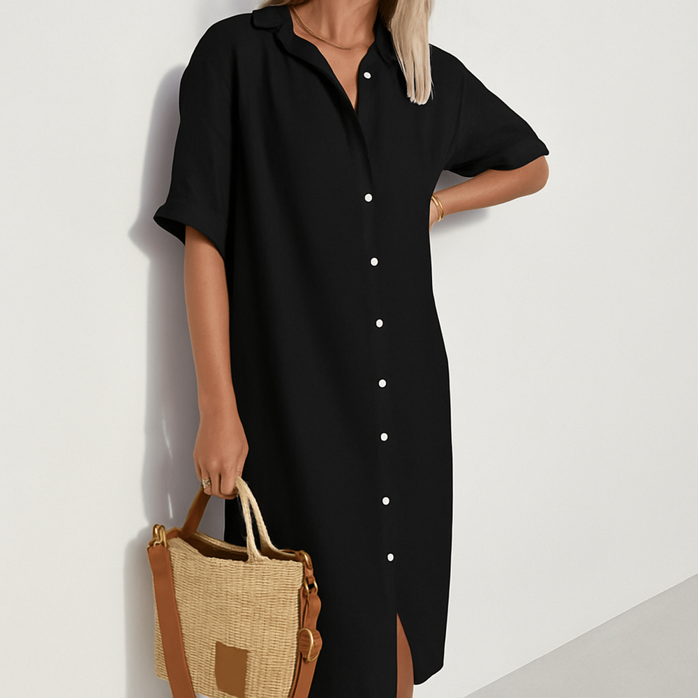Rosalba | Damen Hemdkleid mit Knöpfen