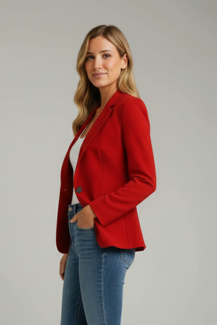 Rosemarie | Damen Taillierter Einreihiger Blazer