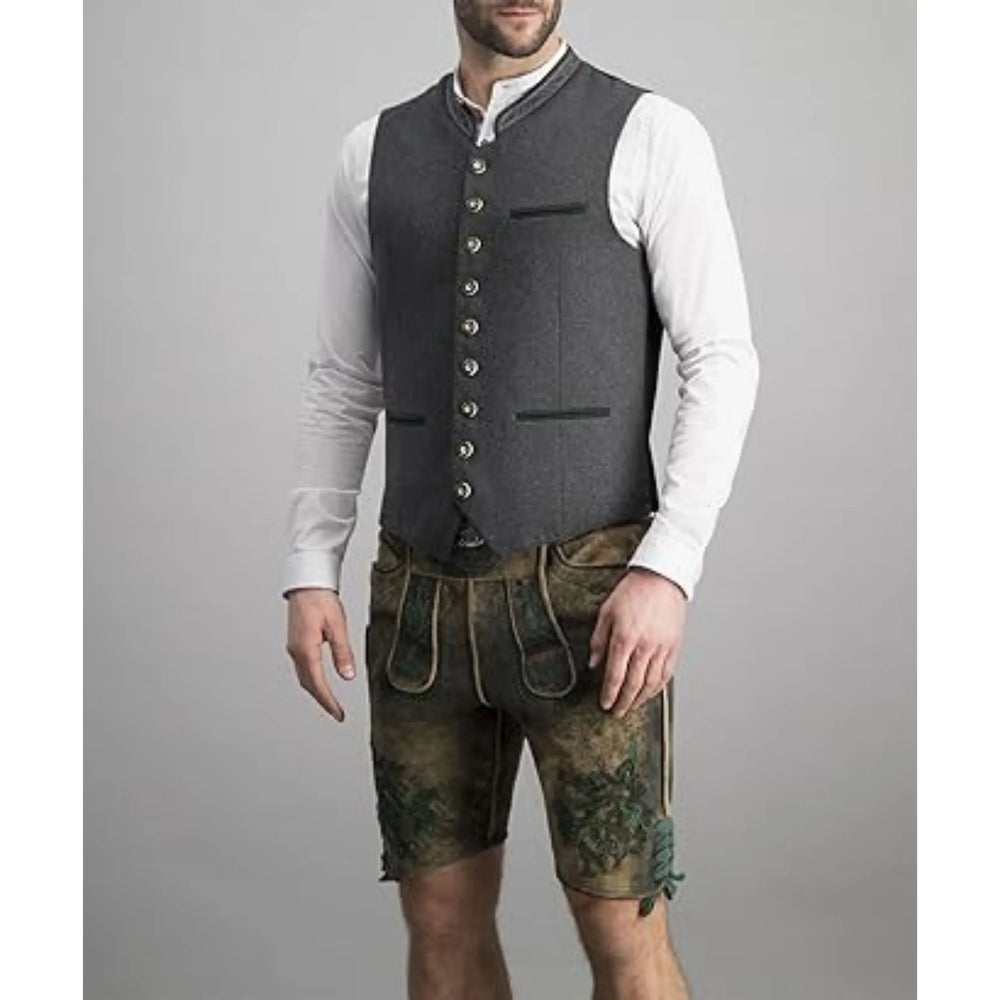 Rupert | Herren Traditionelle Weste Knopfverschluss