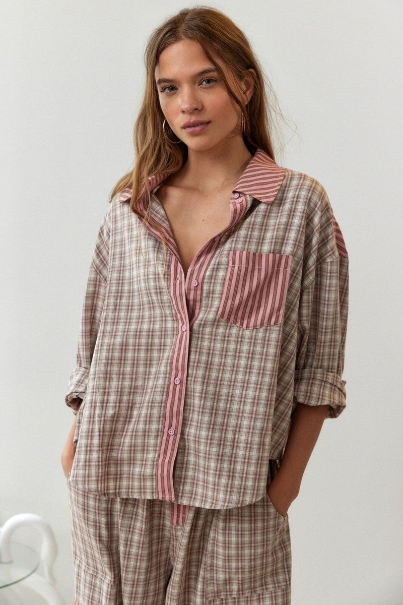 Payton Traumhafter Pyjama-Set | Rosa