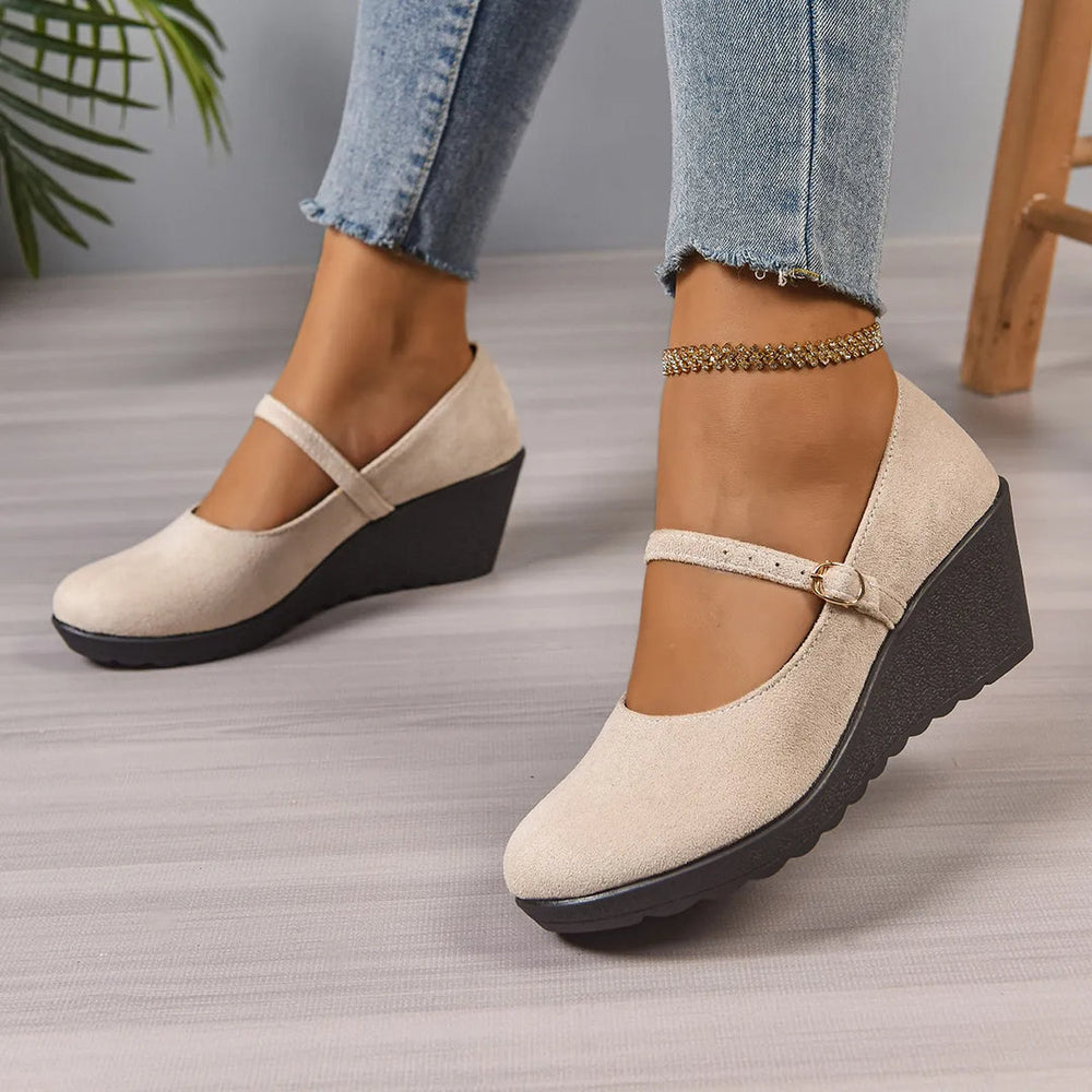 Bethy – Mary Jane Schuhe Mit Schnallenriemen