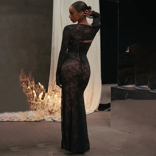 Spitzen Maxikleid Elegant