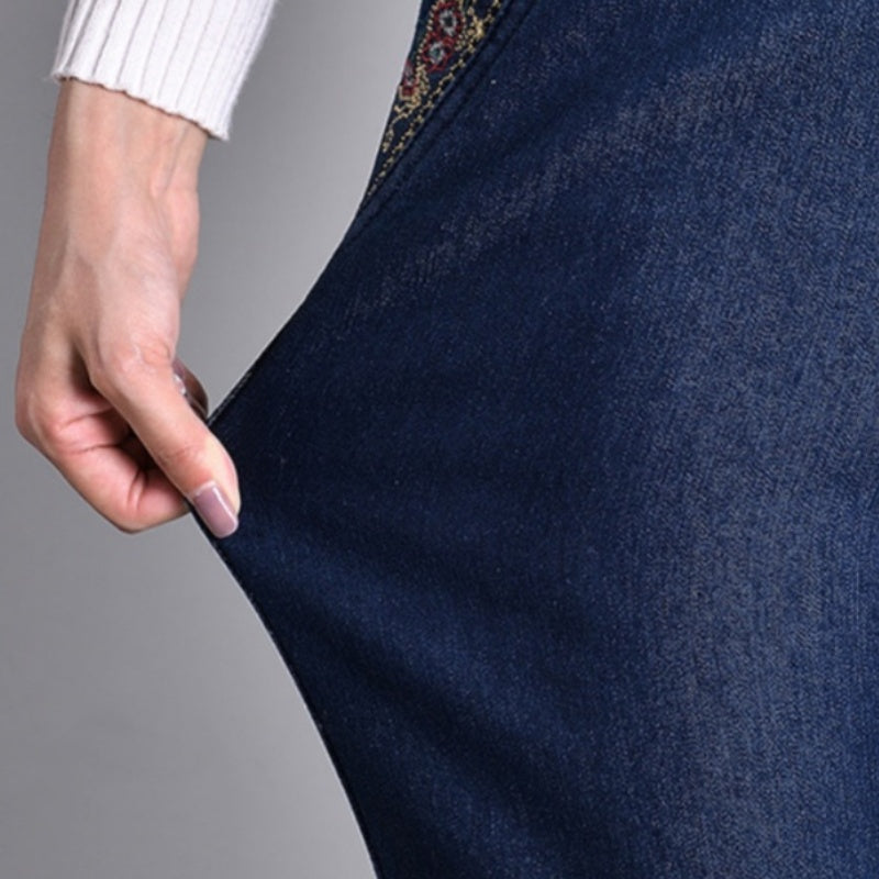 Teliraen - Gerade geschnittene Jeans mit weichem Griff