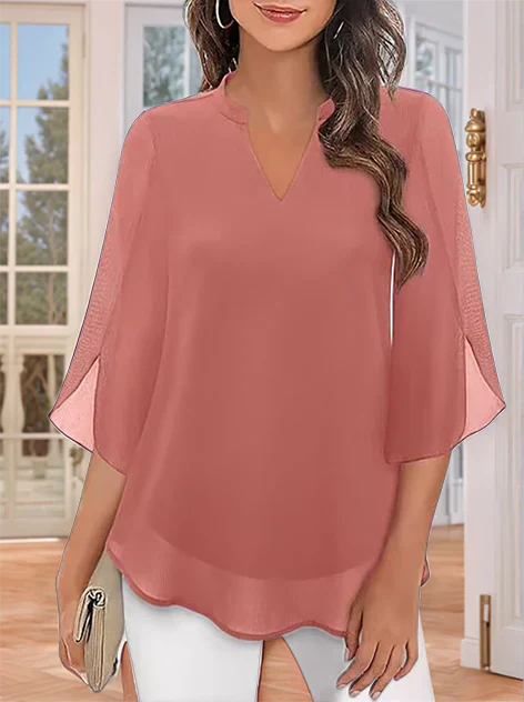 Zanyelle - Weichgriffige, mehrlagige Bluse