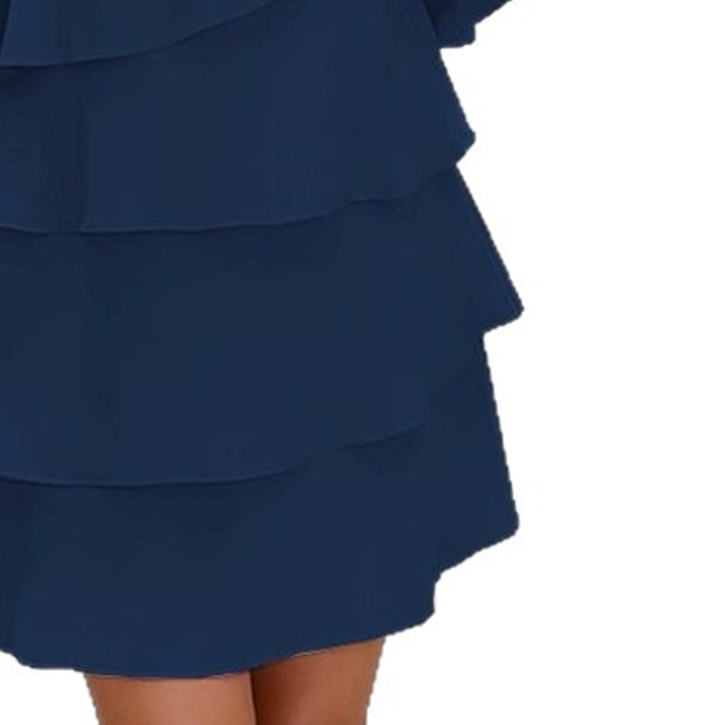 Nira - Kleid mit weichem Griff und Rüschensaum