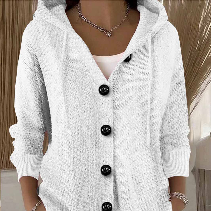 Kumari - Langärmelige Strickjacke Mit Knöpfen