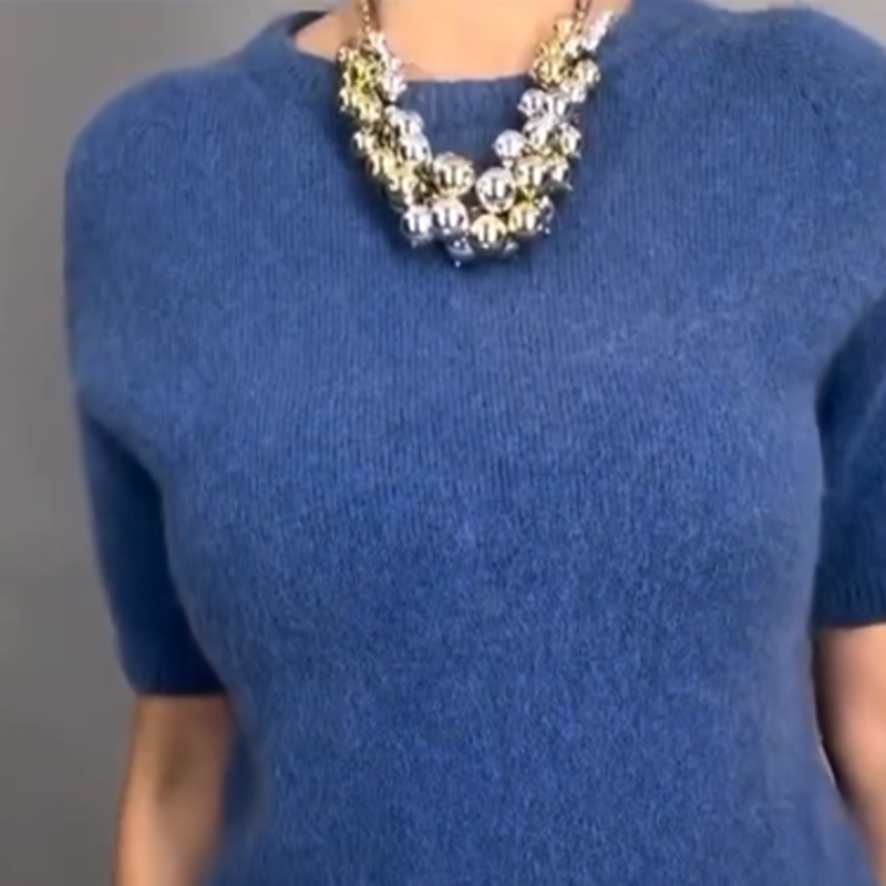 Nirosha - Elegantes Oberteil Mit Blumenmuster Und Midirock