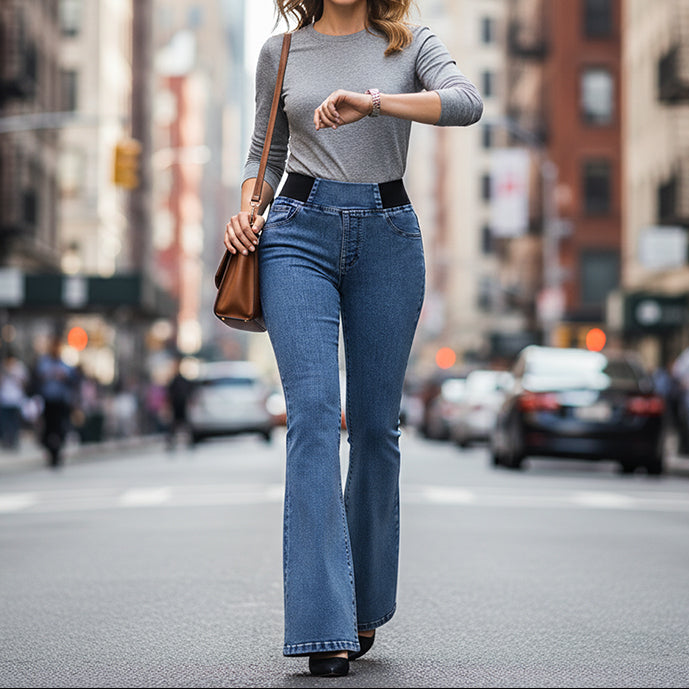 Leonie | Stilvolle Jeans im ausgestellten Look