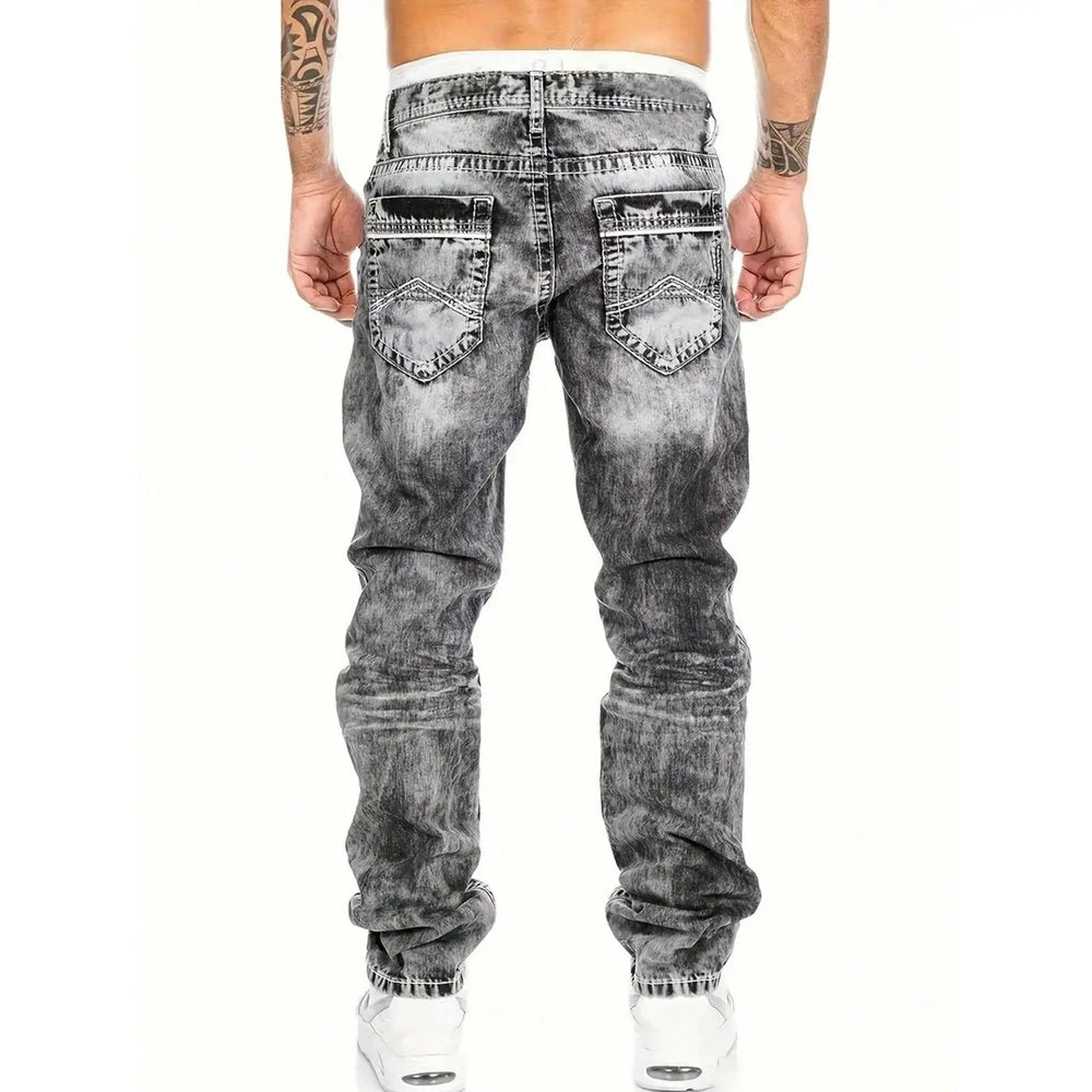 Dario - Gerade geschnittene Jeans in Vintage-Waschung