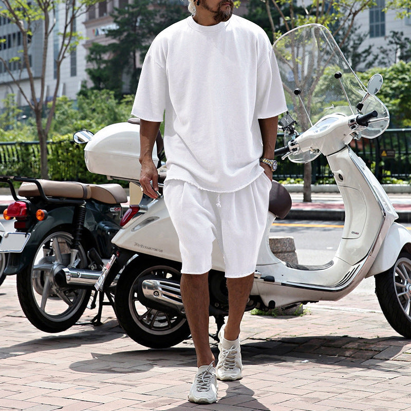 Eamon - lässiges Oversize T-Shirt- und Shorts-Set