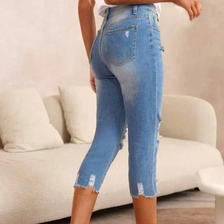 Delina - Ripped-Jeans
