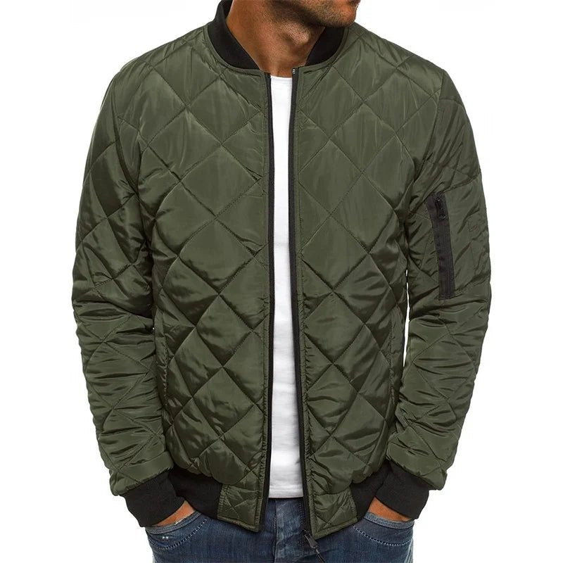 Steppjacke Herren Bomber mit Reißverschluss