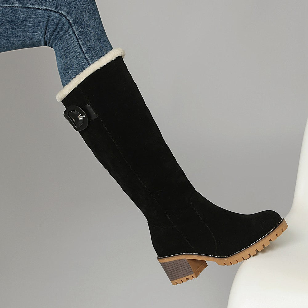 Stiefel für Damen mit Schnallendetail