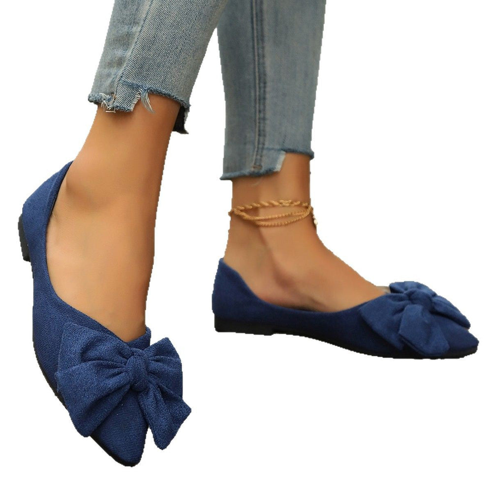 Sylvara | Damen Spitze Ballerinas mit Schleife