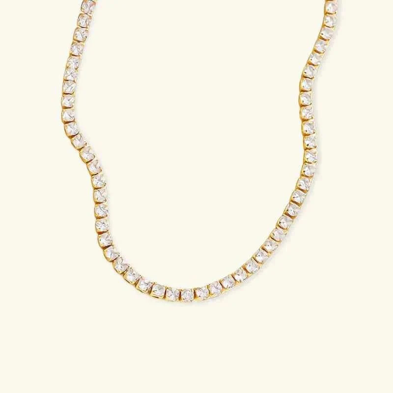 Tennis Halskette Gold