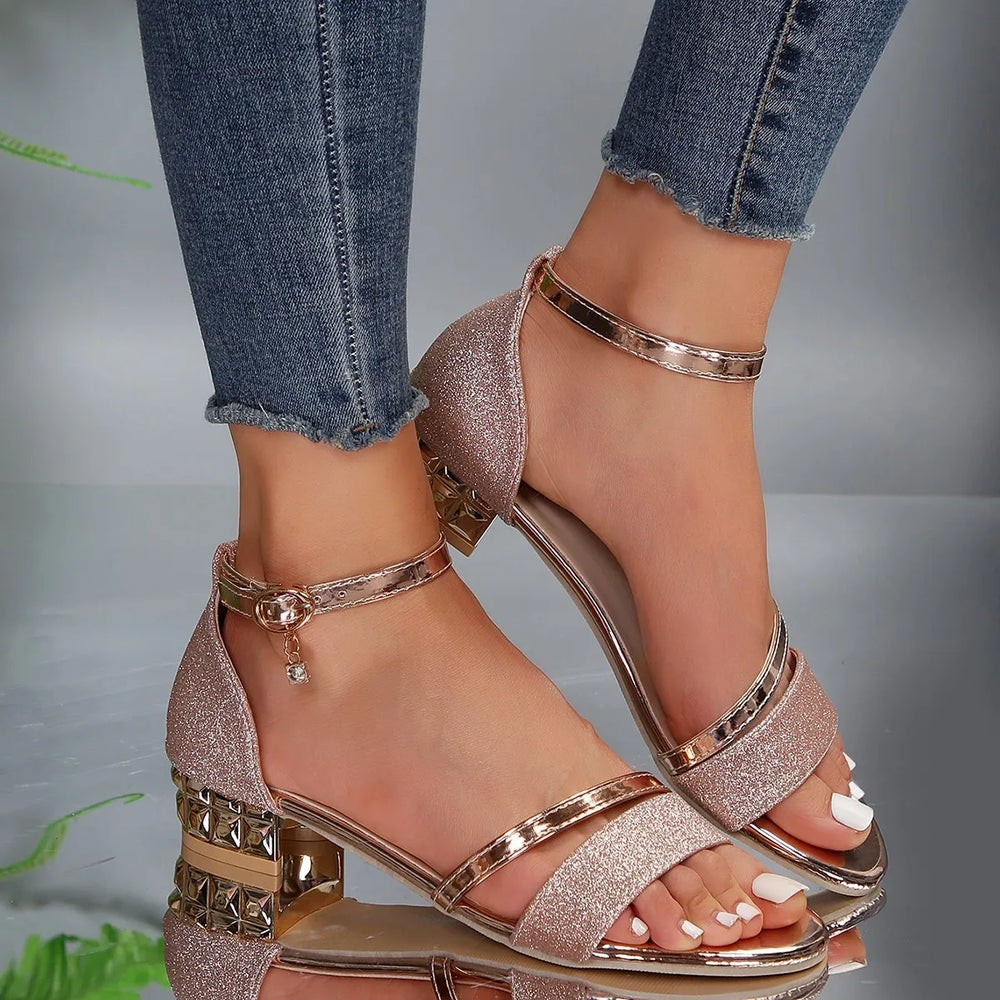Theodora | Damen Knöchelriemen Sandalette