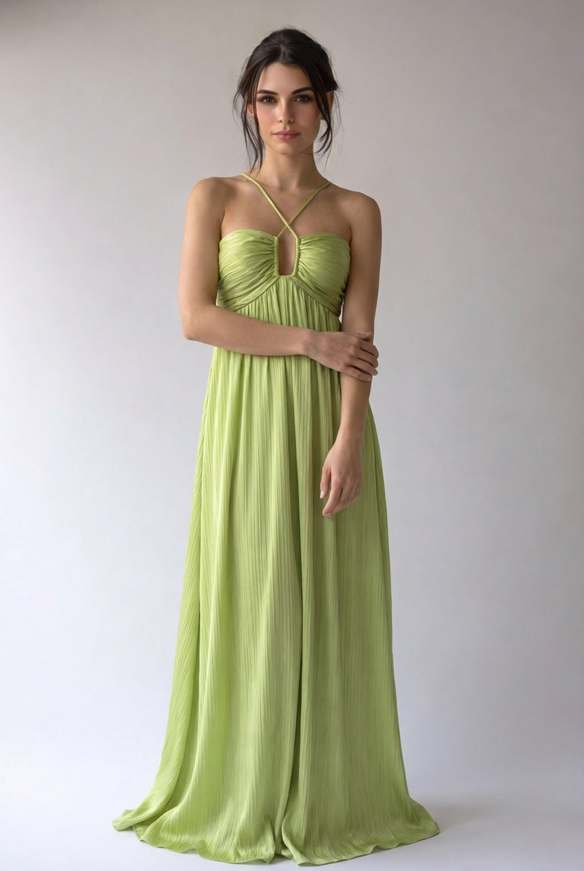 Ana | Damen Maxikleid Fließend Elegant Feminin Sommer