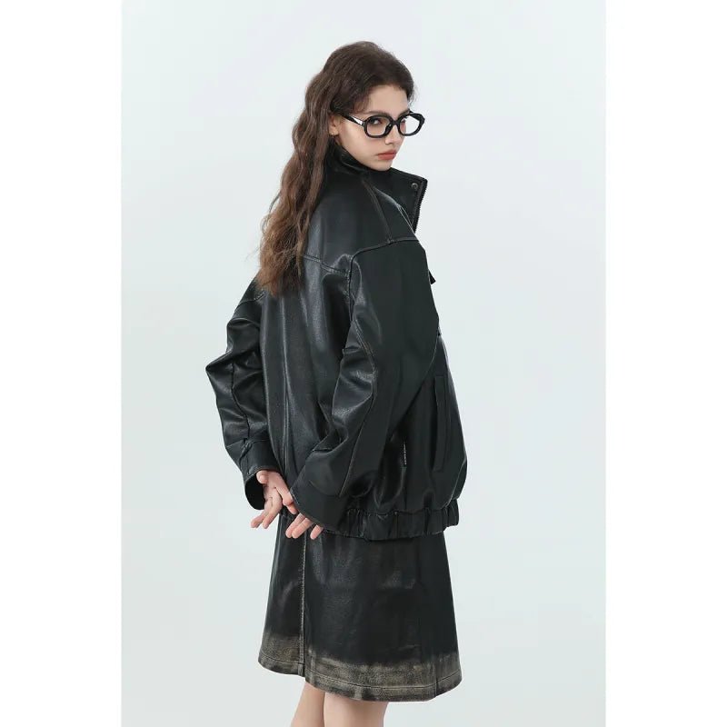 Übergangsjacke Damen Mit Hohem Kragen