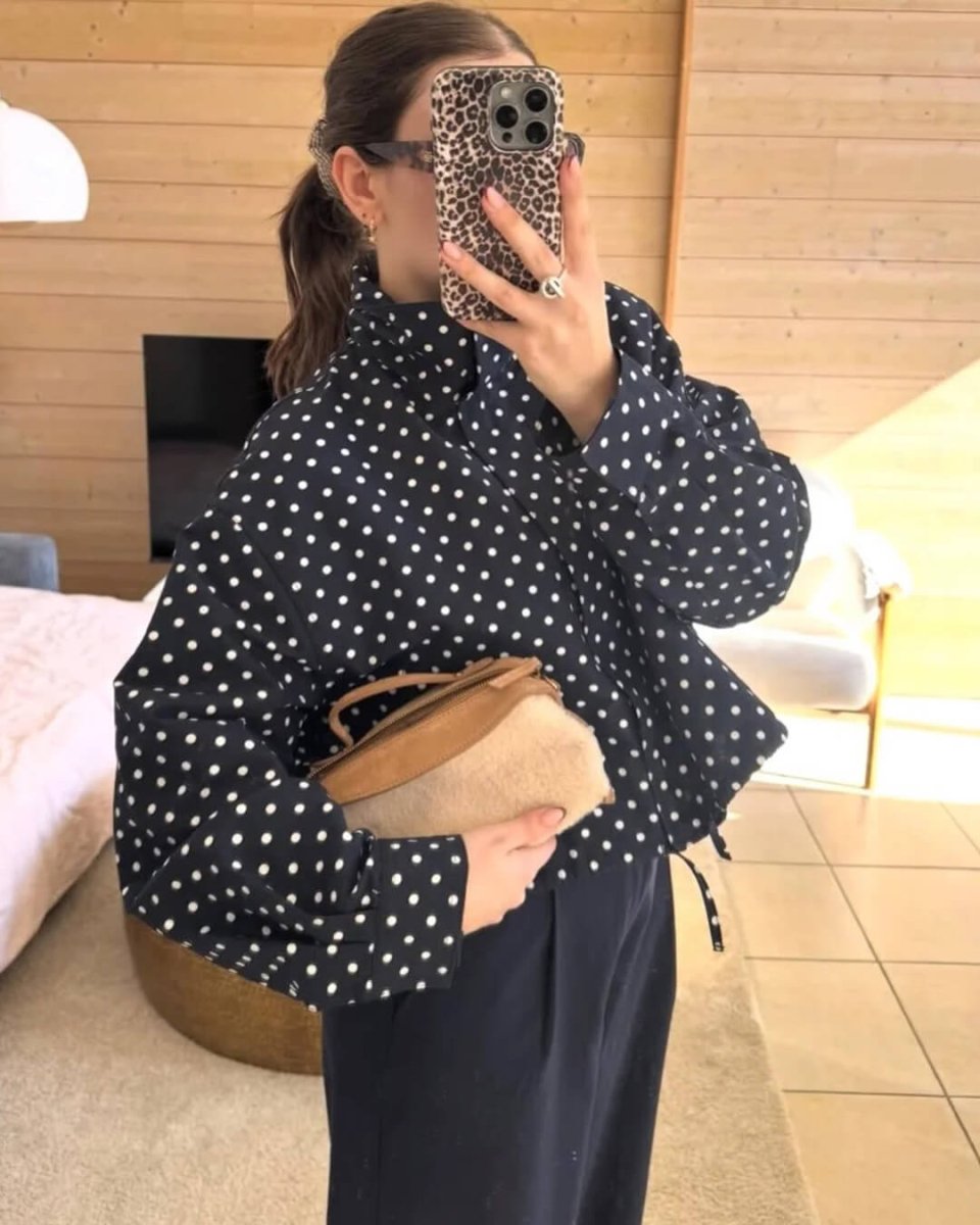 Übergangsjacke Damen Polka-Dot