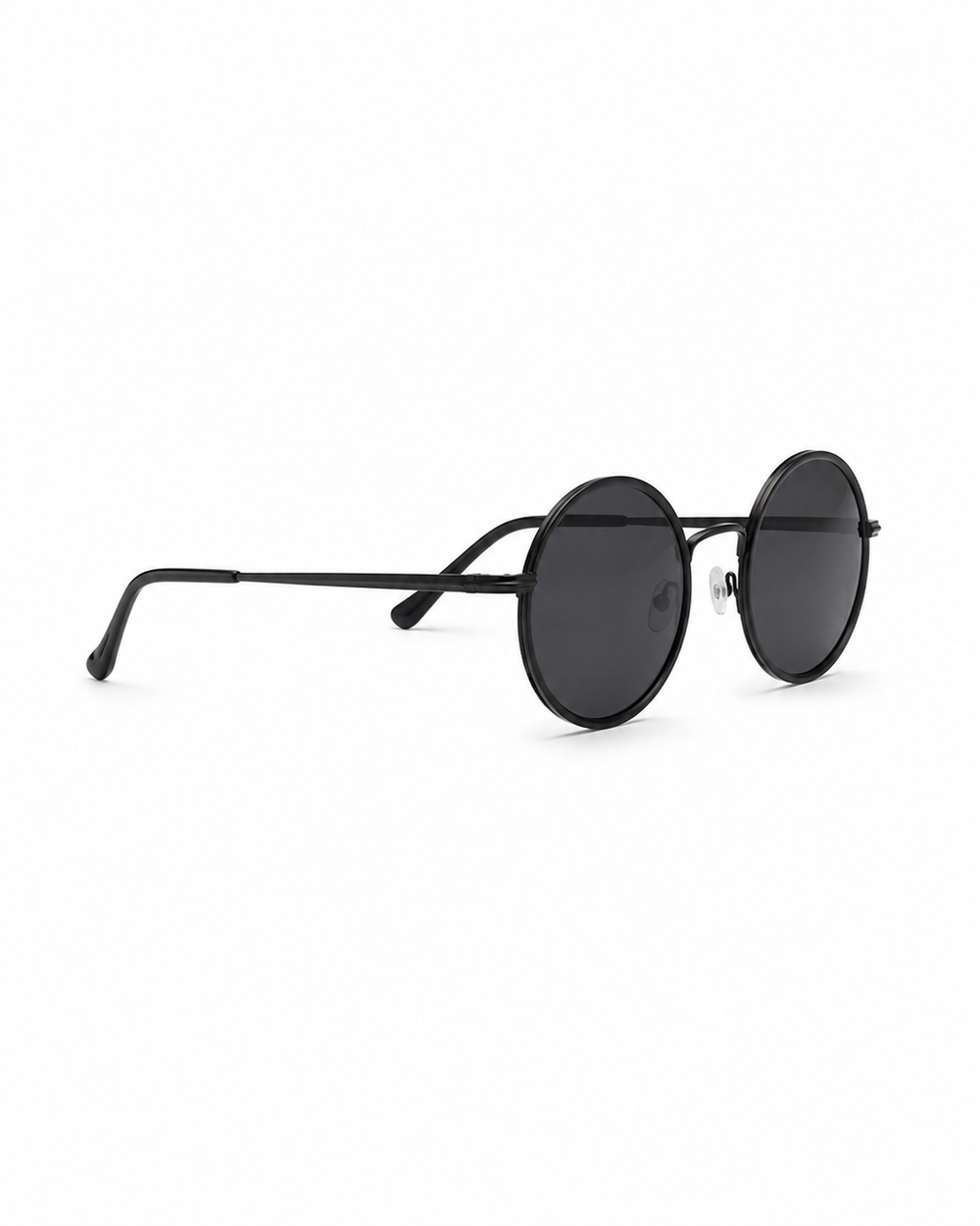 Unisex Runde Sonnenbrille mit dünnen Bügeln