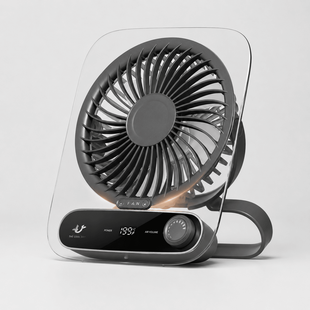 USB Ventilator mit Akku und Nachtlicht