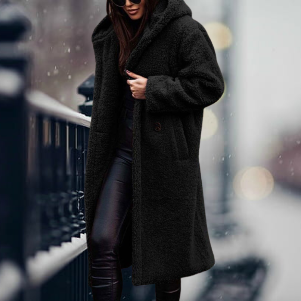 Amara Damen langer Wintermantel