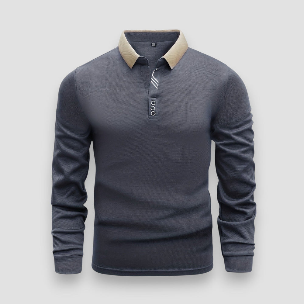 Arlixon - leichtes Langarm-Poloshirt